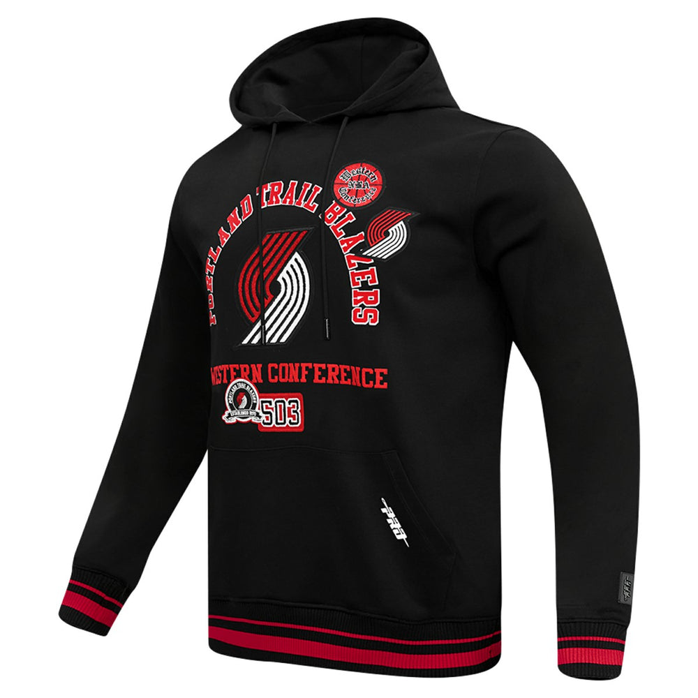 Black Portland Trail Blazers Pro Standard Area Code Pullover Hoodie | NBA
