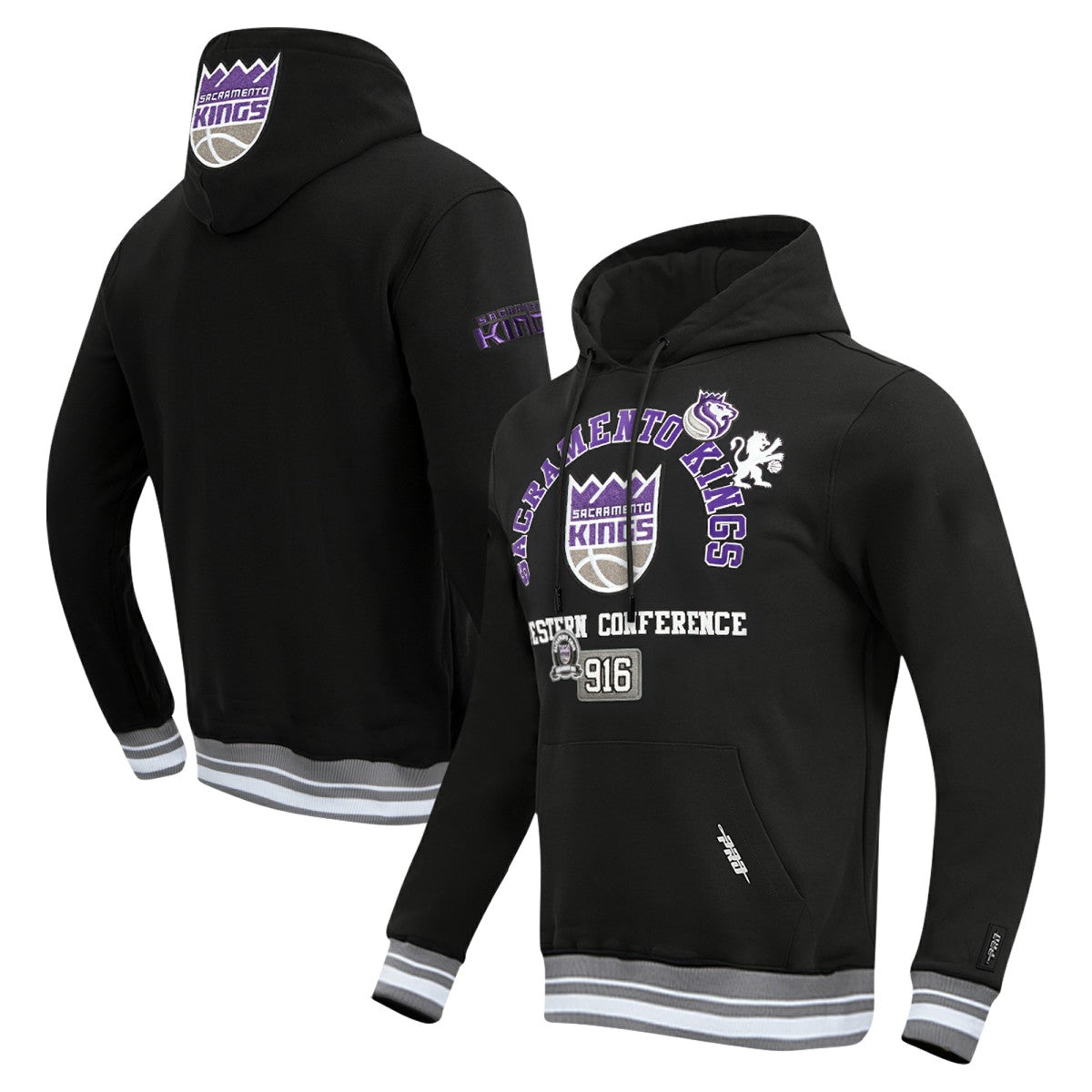 Black Sacramento Kings Pro Standard Area Code Pullover Hoodie | NBA