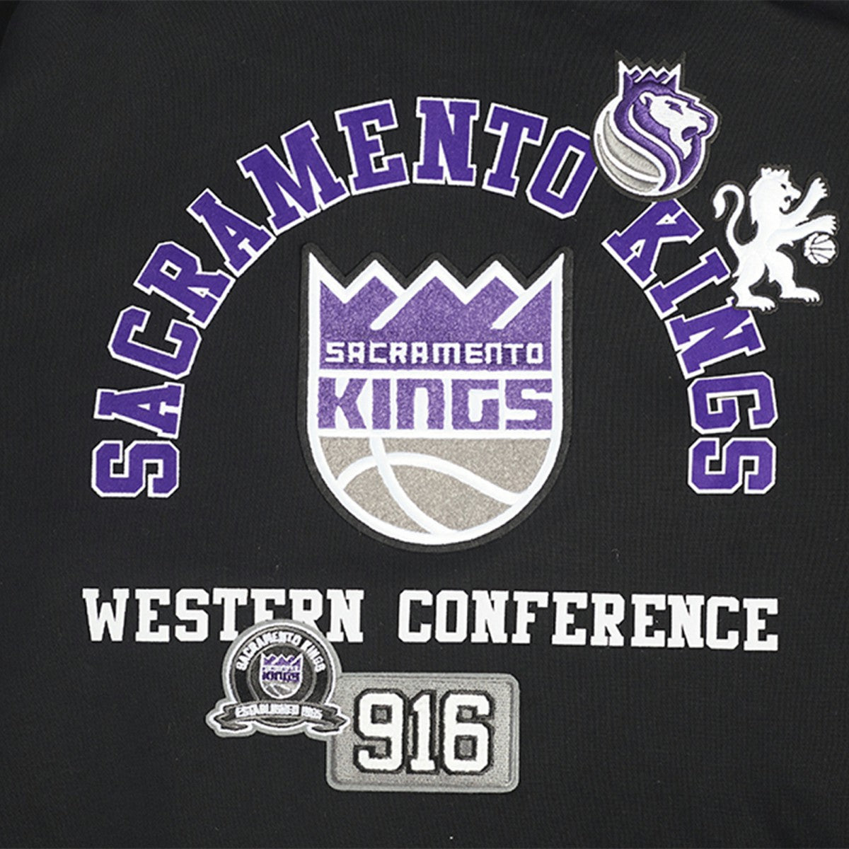 Black Sacramento Kings Pro Standard Area Code Pullover Hoodie | NBA