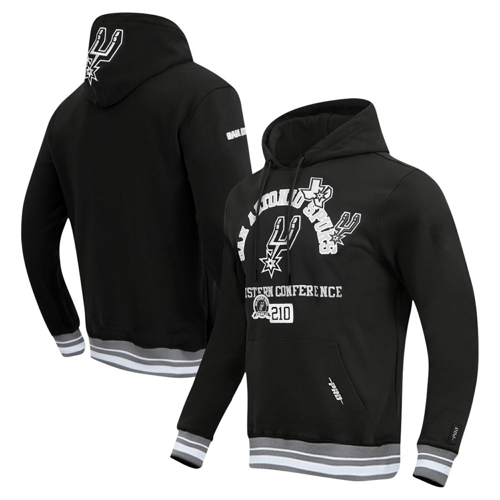 Black San Antonio Spurs Pro Standard Area Code Pullover Hoodie | NBA
