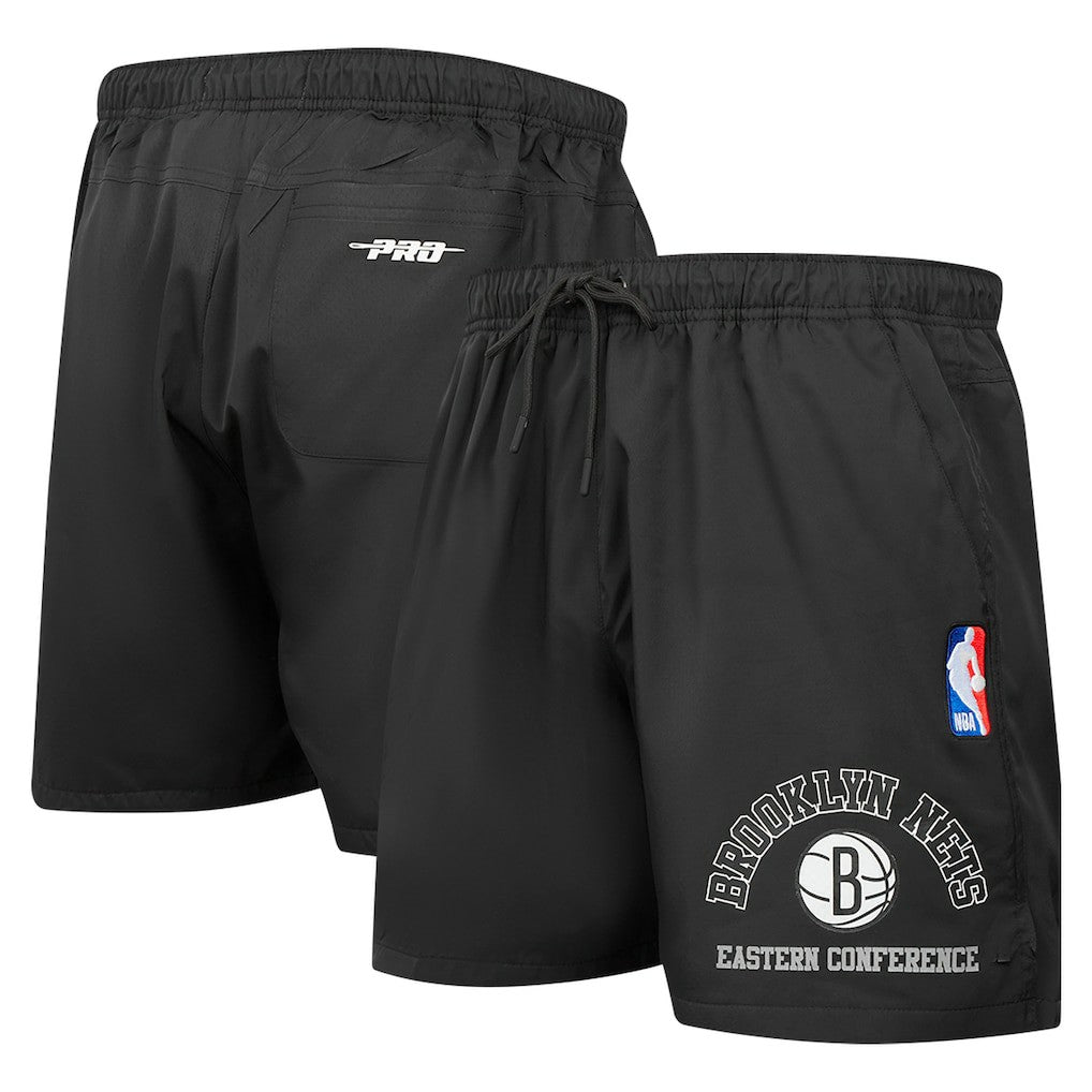 Black Brooklyn Nets Pro Standard Area Code Shorts | NBA