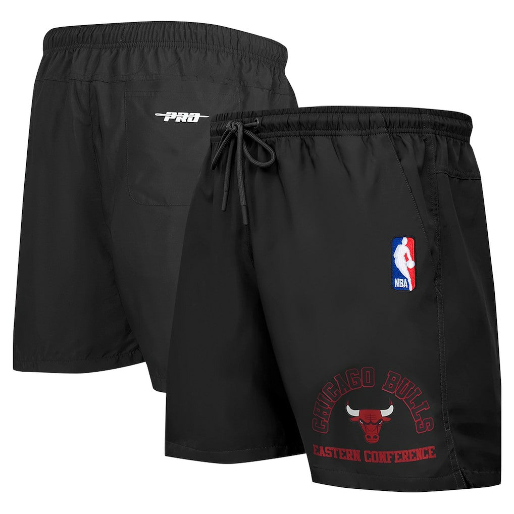 Black Chicago Bulls Pro Standard Area Code Shorts | NBA