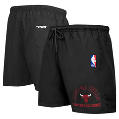 Black Chicago Bulls Pro Standard Area Code Shorts | NBA