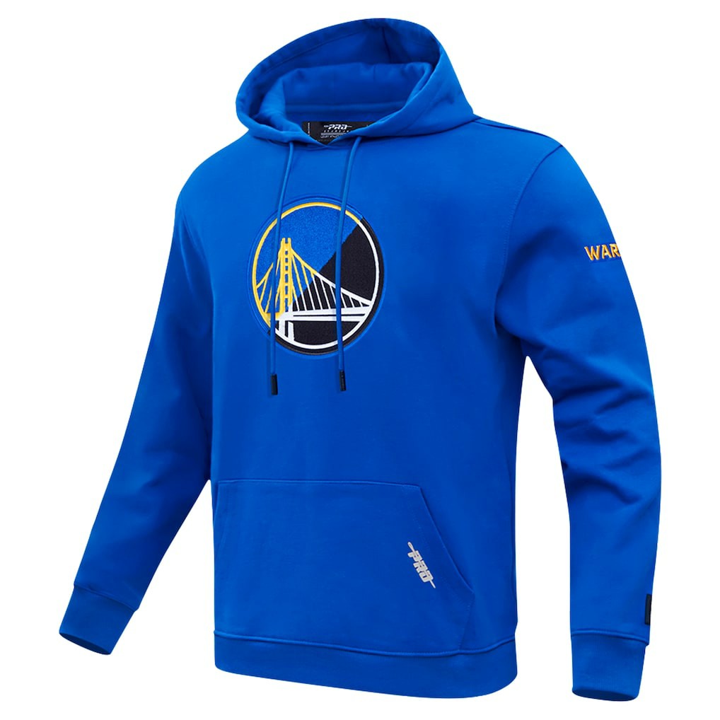 Royal Golden State Warriors Pro Standard Split Logo Pullover Hoodie sale | NBA