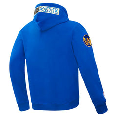 Royal Golden State Warriors Pro Standard Split Logo Pullover Hoodie sale | NBA