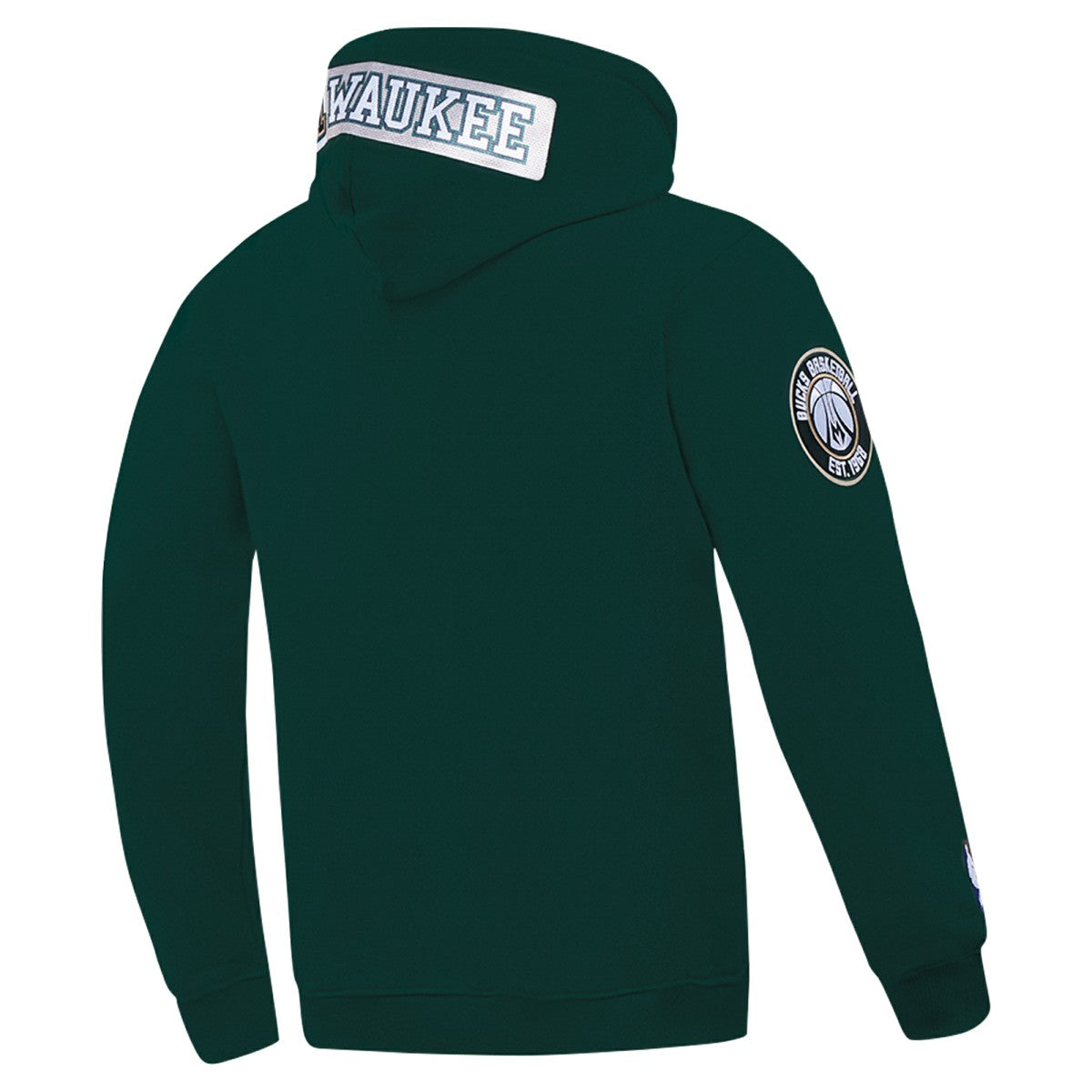 Hunter Green Milwaukee Bucks Pro Standard Split Logo Pullover Hoodie | NBA