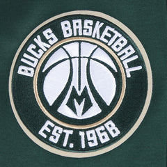 Hunter Green Milwaukee Bucks Pro Standard Split Logo Pullover Hoodie | NBA