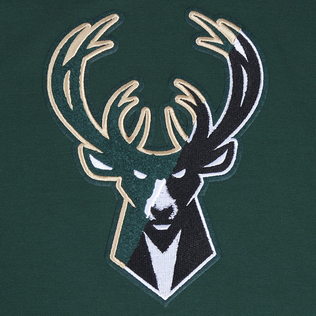 Hunter Green Milwaukee Bucks Pro Standard Split Logo Pullover Hoodie | NBA