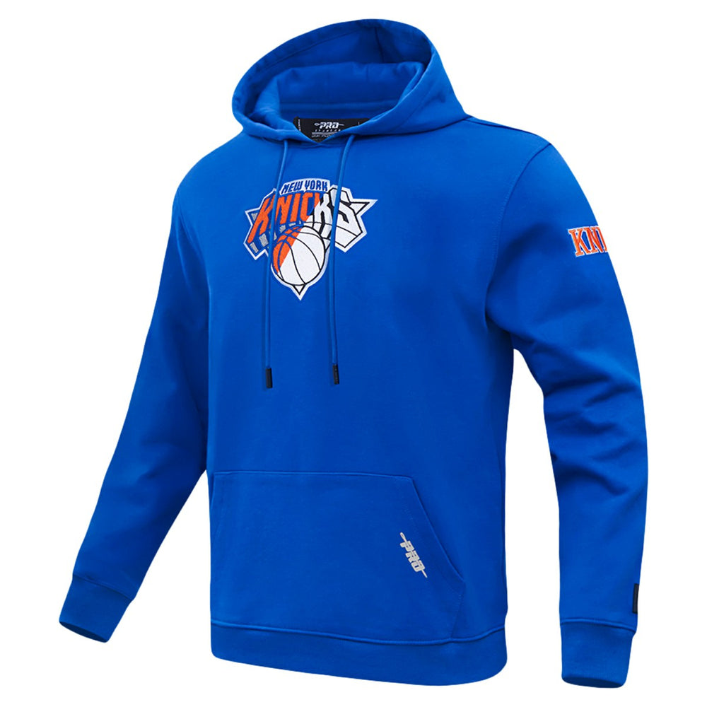 Blue New York Knicks Pro Standard Split Logo Pullover Hoodie | NBA