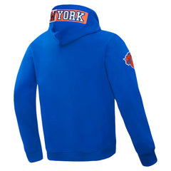 Blue New York Knicks Pro Standard Split Logo Pullover Hoodie | NBA
