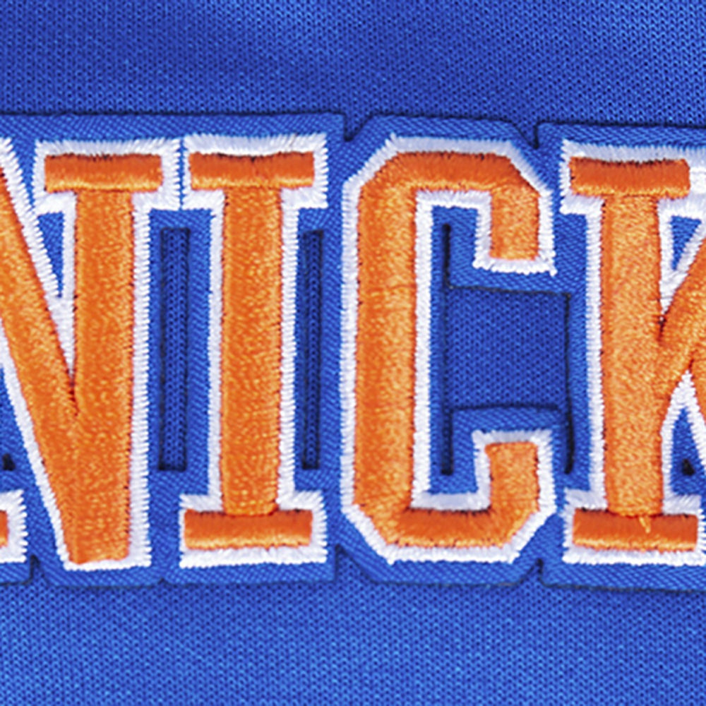 Blue New York Knicks Pro Standard Split Logo Pullover Hoodie | NBA