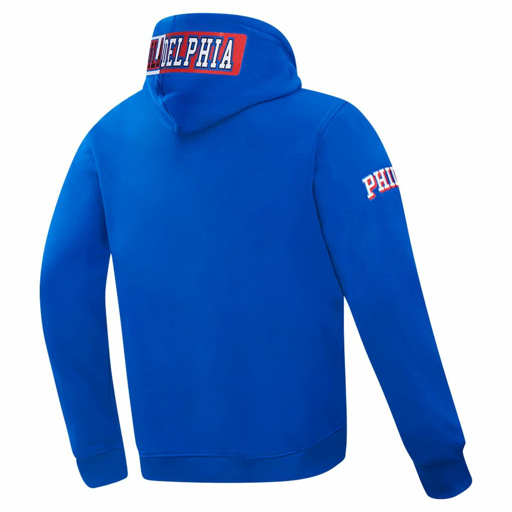 Royal Philadelphia 76ers Pro Standard Split Logo Pullover Hoodie | NBA