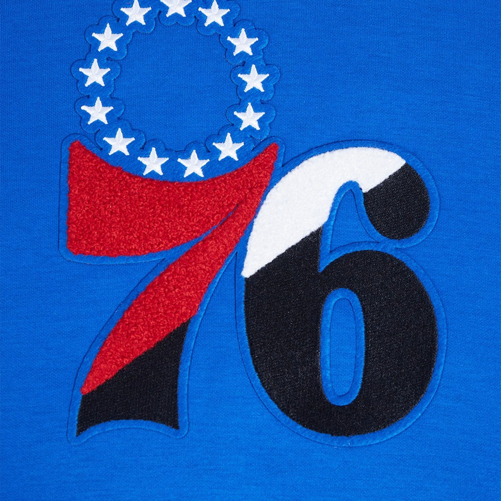 Royal Philadelphia 76ers Pro Standard Split Logo Pullover Hoodie | NBA