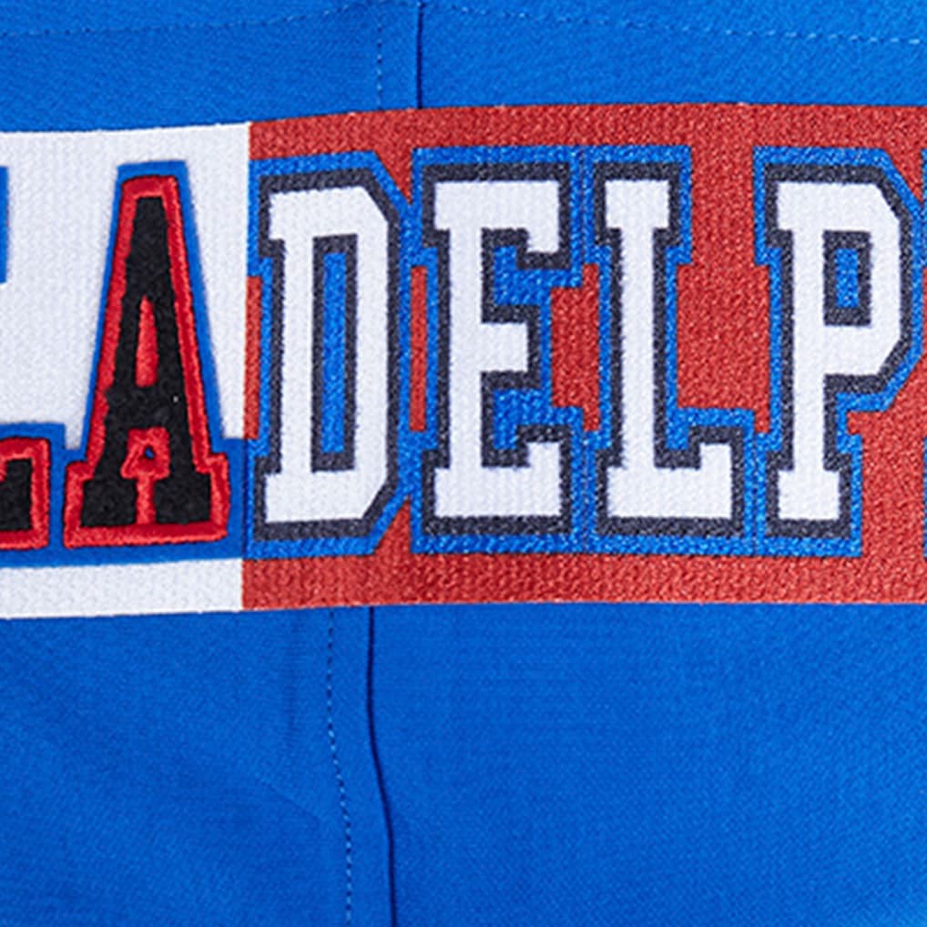 Royal Philadelphia 76ers Pro Standard Split Logo Pullover Hoodie | NBA