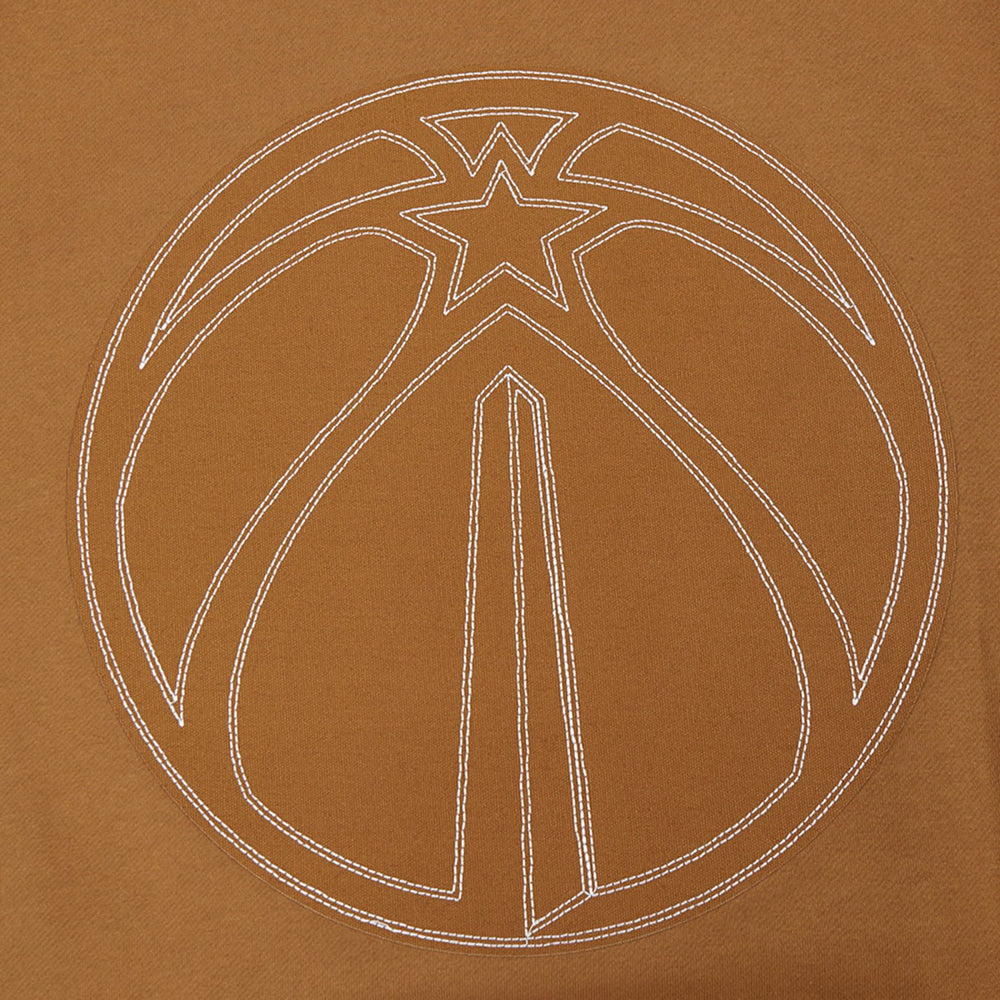 Brown Washington Wizards Pro Standard Paint the City Drop Shoulder Pullover Hoodie | NBA