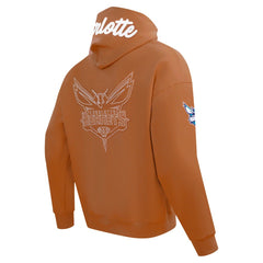 Brown Charlotte Hornets Pro Standard Paint the City Drop Shoulder Pullover Hoodie | NBA