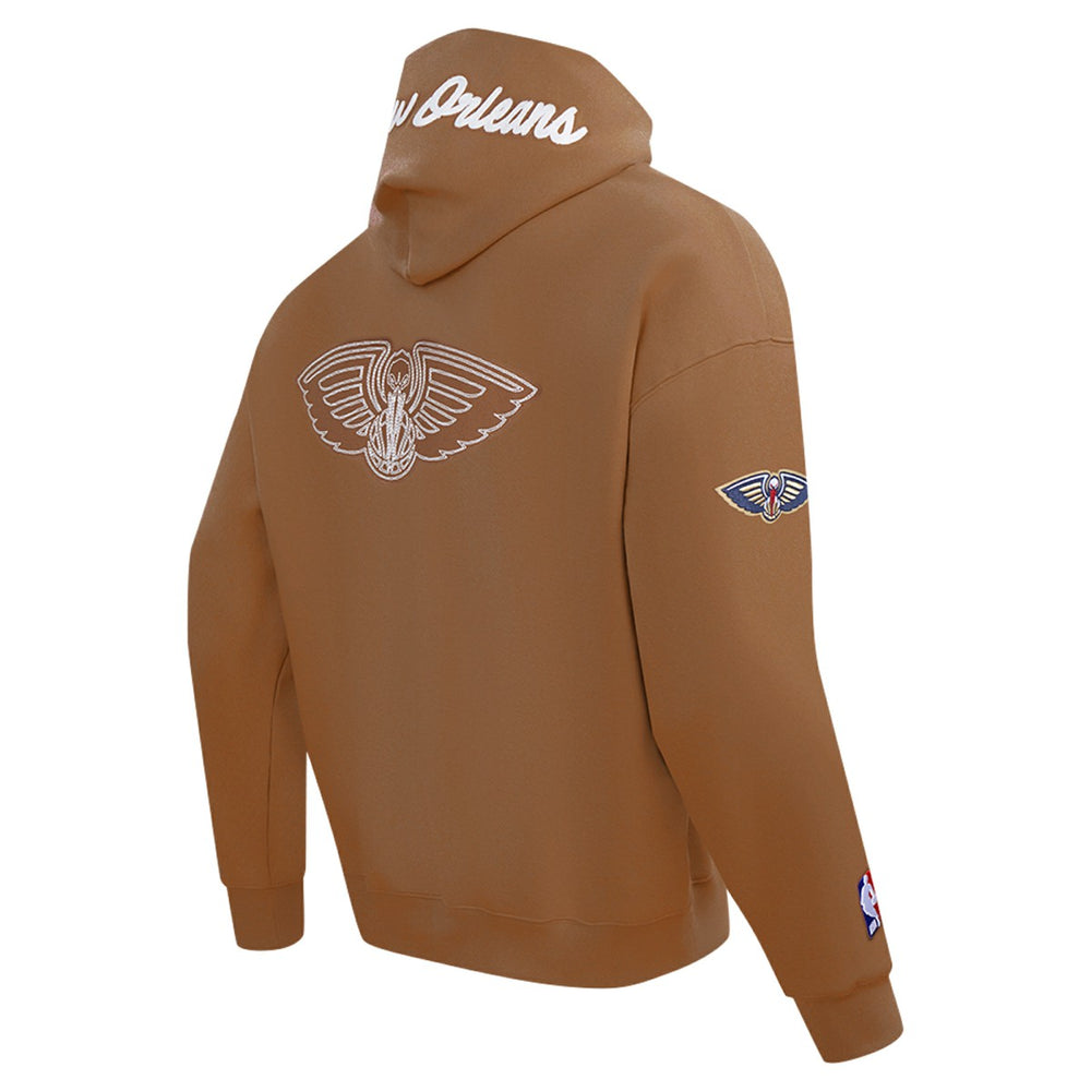 Brown New Orleans Pelicans Pro Standard Paint the City Drop Shoulder Pullover Hoodie | NBA
