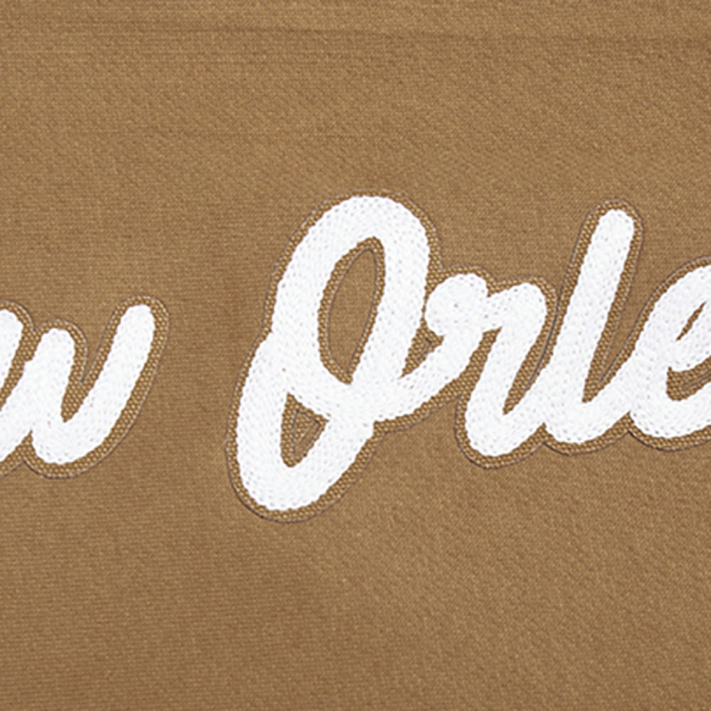 Brown New Orleans Pelicans Pro Standard Paint the City Drop Shoulder Pullover Hoodie | NBA