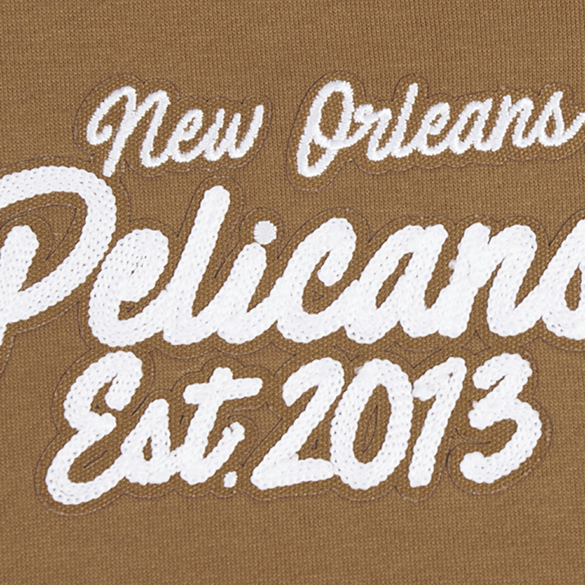 Brown New Orleans Pelicans Pro Standard Paint the City Drop Shoulder Pullover Hoodie | NBA