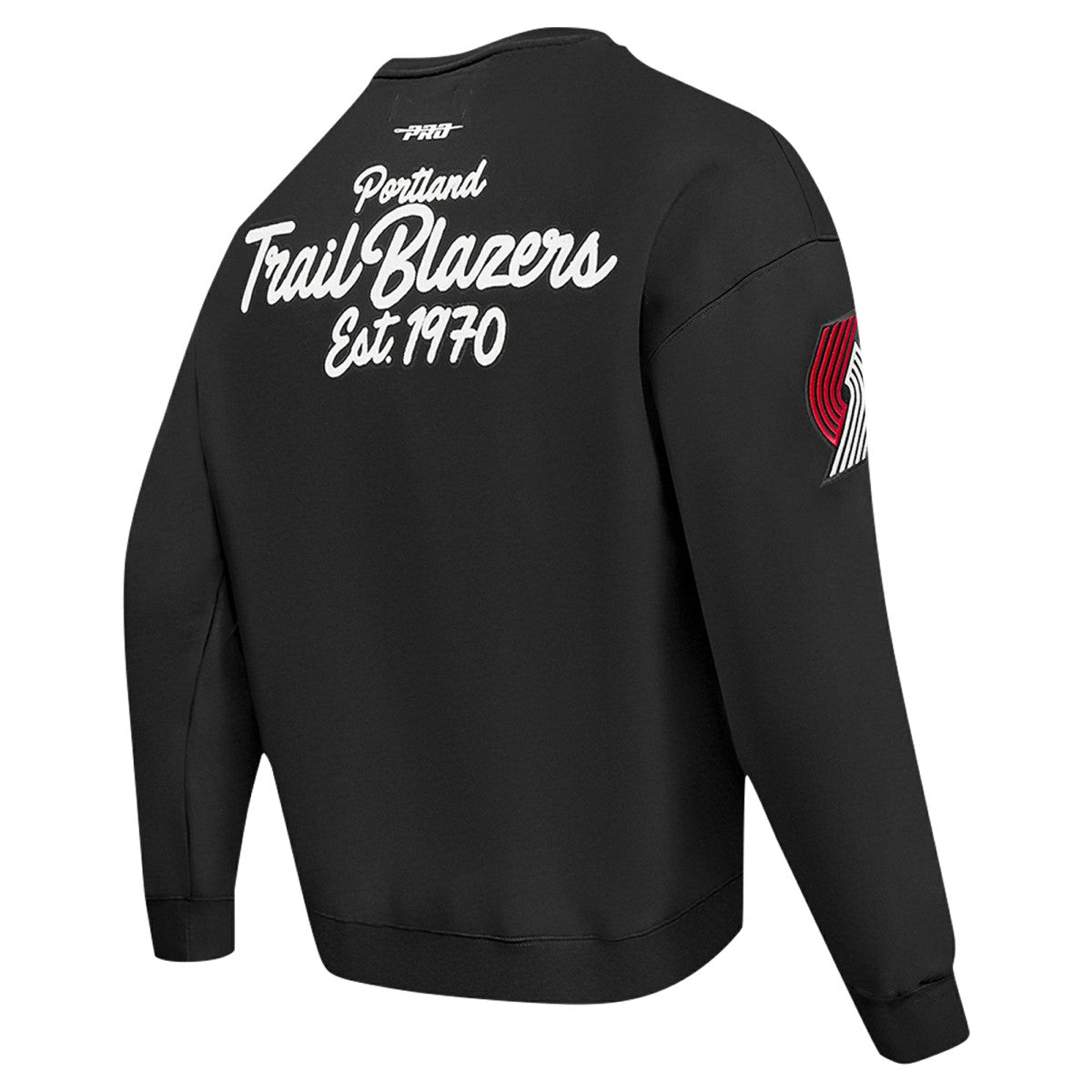 Black Portland Trail Blazers Pro Standard Paint the City Pullover Sweatshirt | NBA
