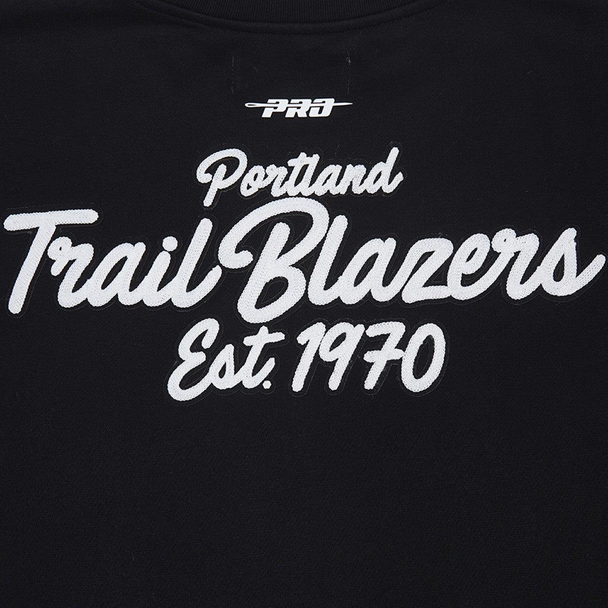 Black Portland Trail Blazers Pro Standard Paint the City Pullover Sweatshirt | NBA