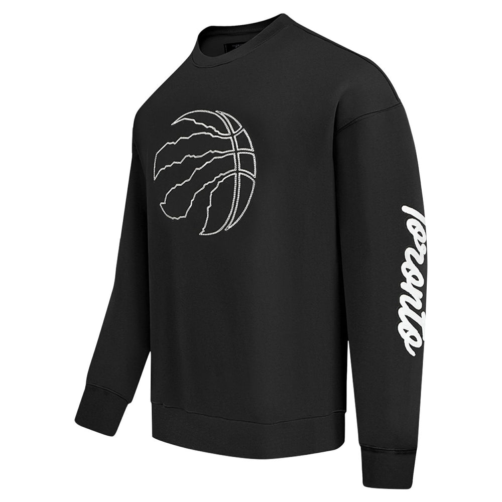 Black Toronto Raptors Pro Standard Paint the City Drop Shoulder Sweatshirt | NBA