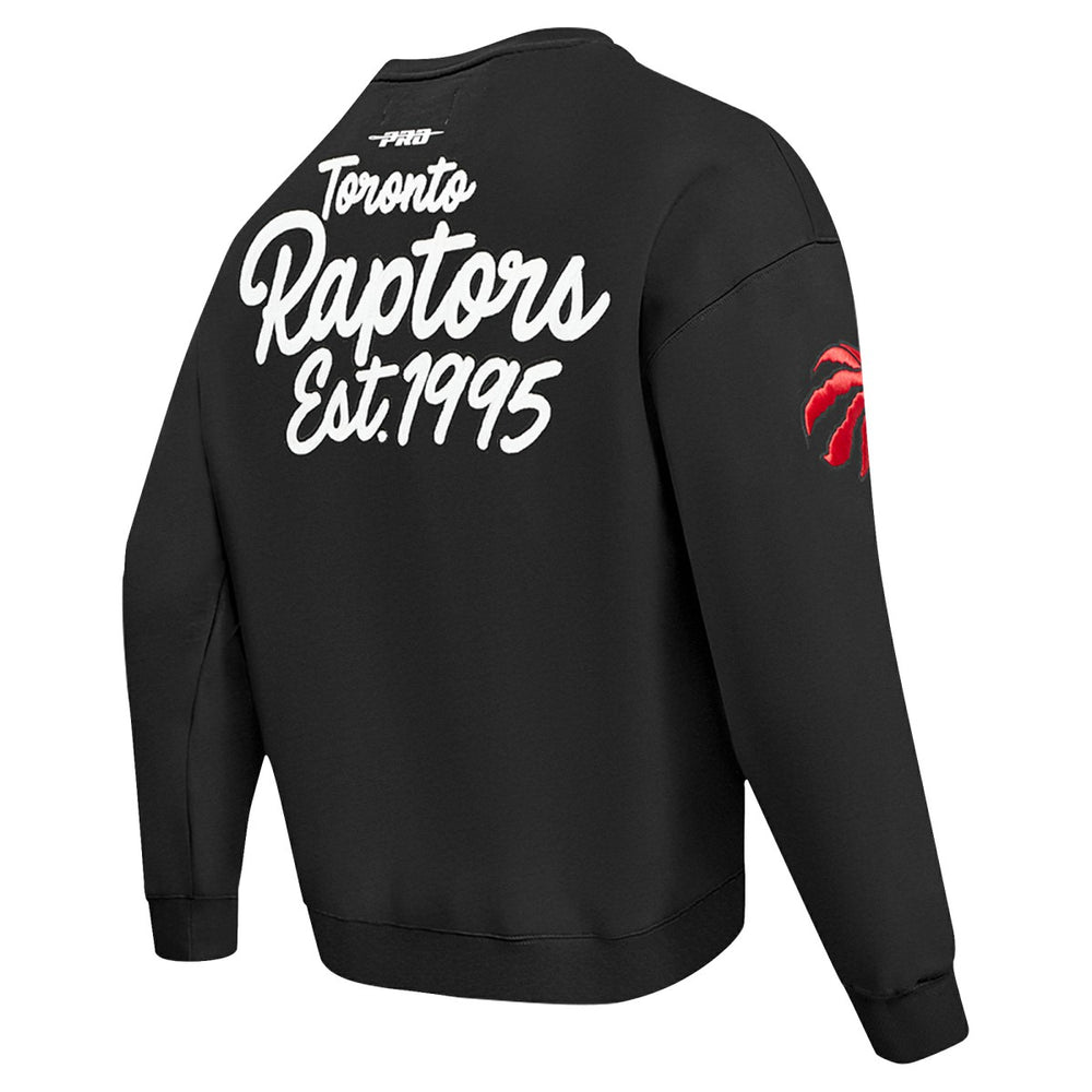 Black Toronto Raptors Pro Standard Paint the City Drop Shoulder Sweatshirt | NBA