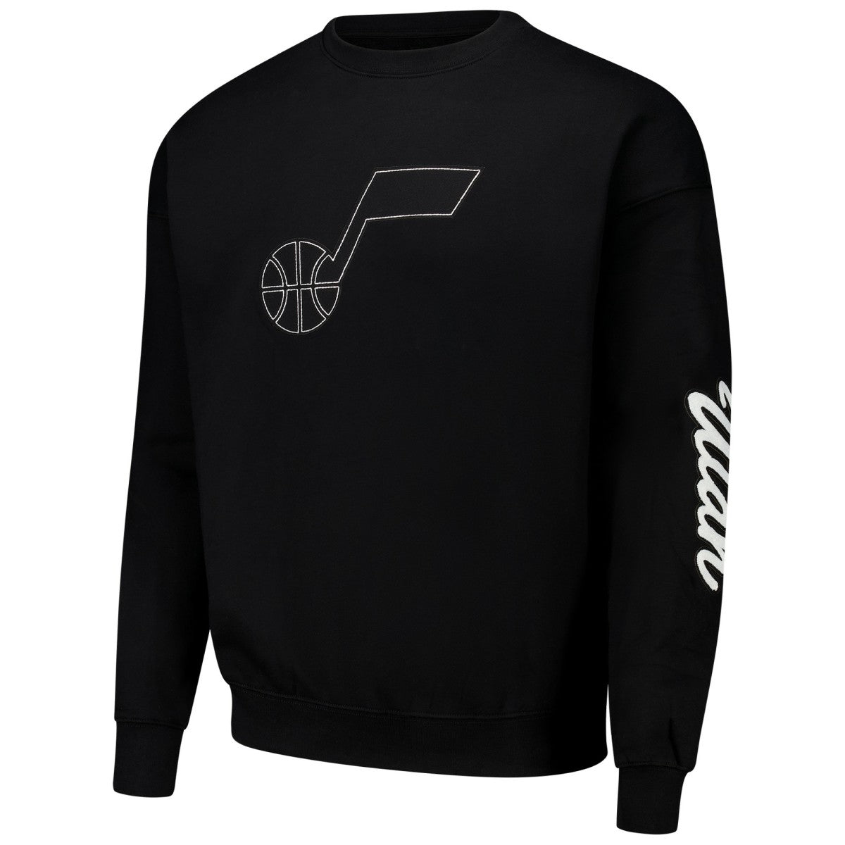 Black Utah Jazz Pro Standard Paint the City Drop Shoulder Sweatshirt | NBA