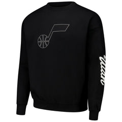 Black Utah Jazz Pro Standard Paint the City Drop Shoulder Sweatshirt | NBA