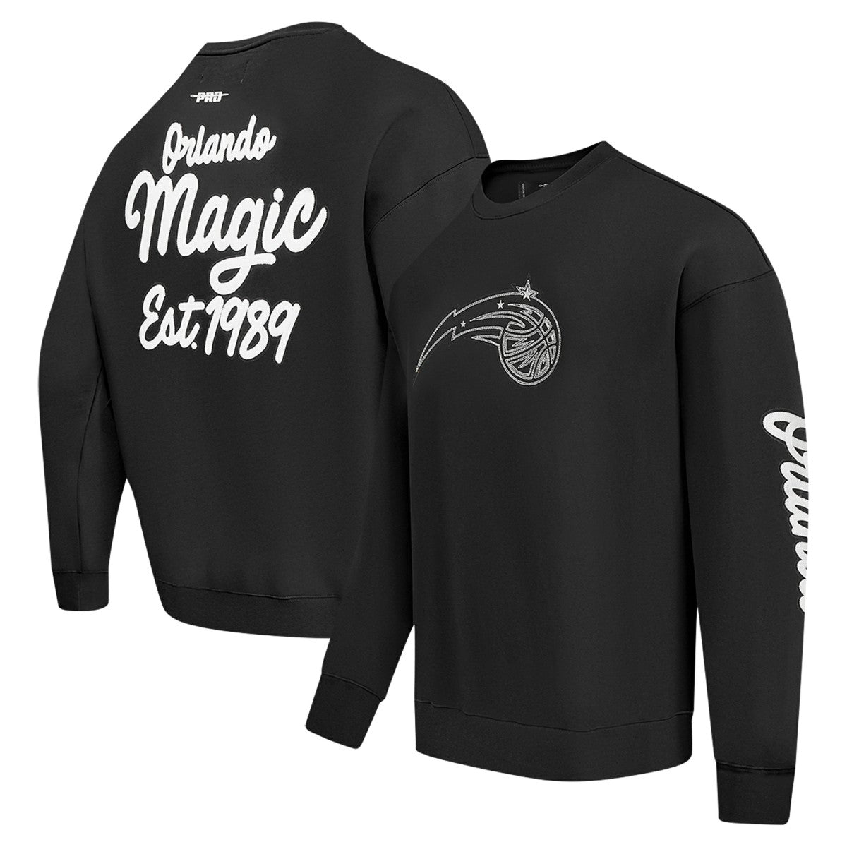 Black Orlando Magic Pro Standard Paint the City Drop Shoulder Sweatshirt | NBA