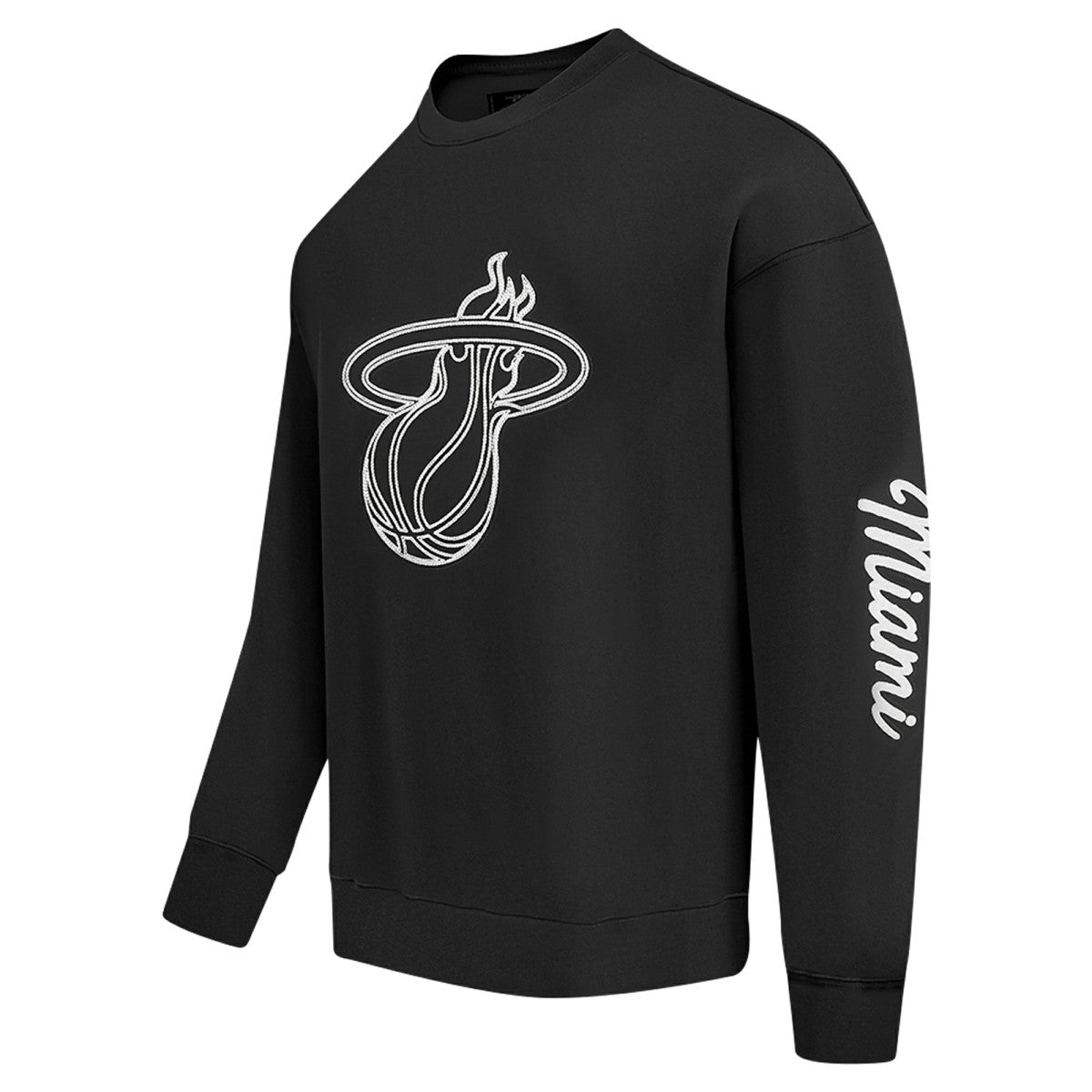 Black Miami Heat Pro Standard Paint the City Drop Shoulder Sweatshirt | NBA