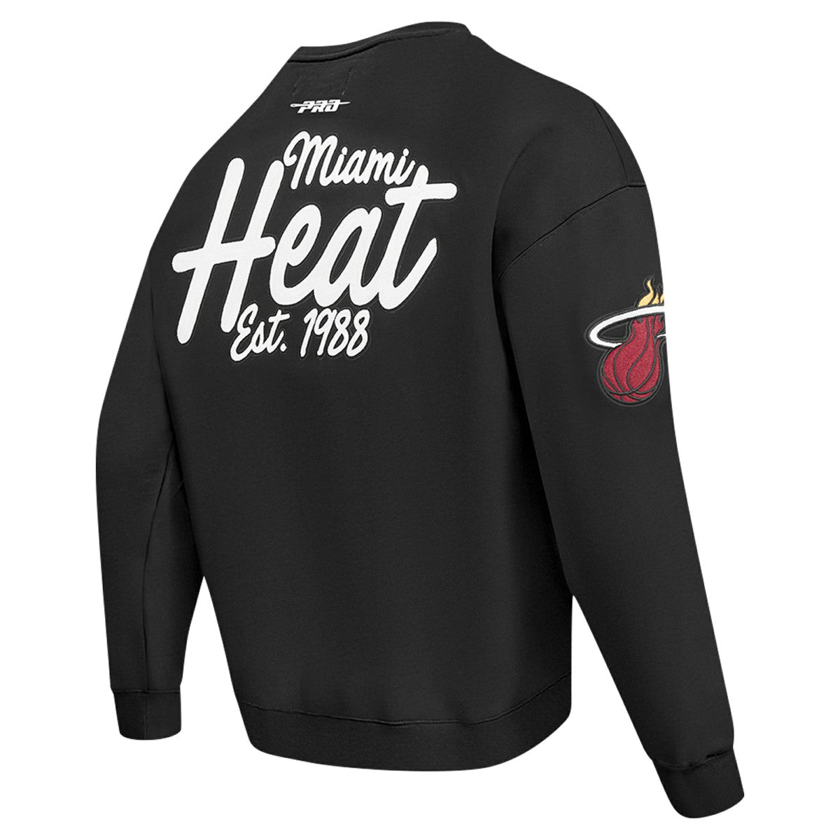 Black Miami Heat Pro Standard Paint the City Drop Shoulder Sweatshirt | NBA