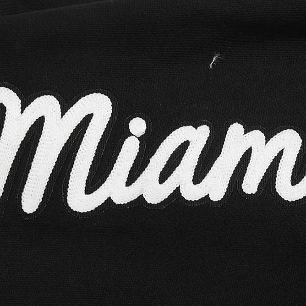 Black Miami Heat Pro Standard Paint the City Drop Shoulder Sweatshirt | NBA