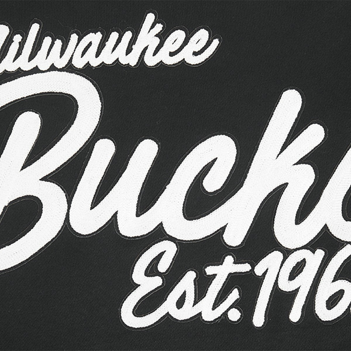 Black Milwaukee Bucks Pro Standard Paint the City Drop Shoulder Sweatshirt | NBA
