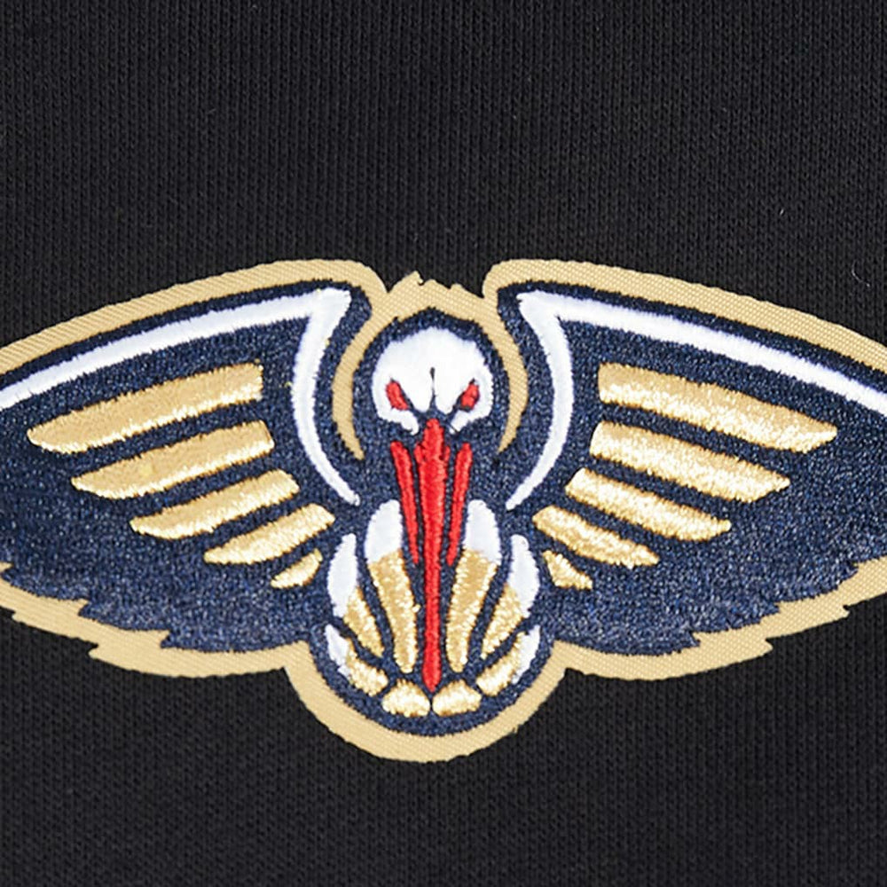 Black New Orleans Pelicans Pro Standard Paint the City Drop Shoulder Sweatshirt | NBA