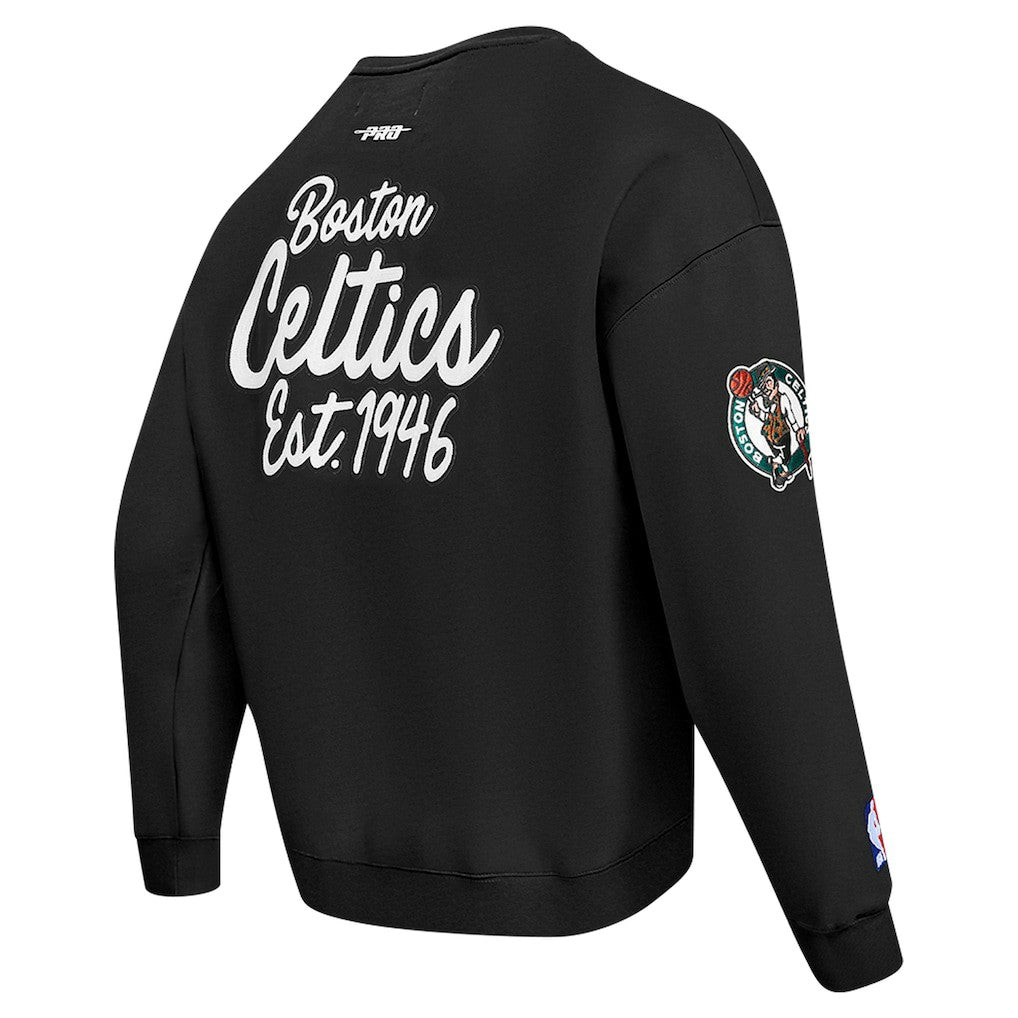 Black Boston Celtics Pro Standard Paint the City Drop Shoulder Sweatshirt | NBA