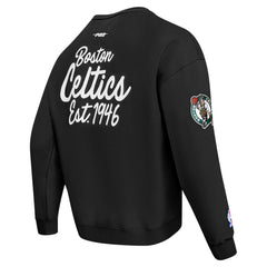 Black Boston Celtics Pro Standard Paint the City Drop Shoulder Sweatshirt | NBA