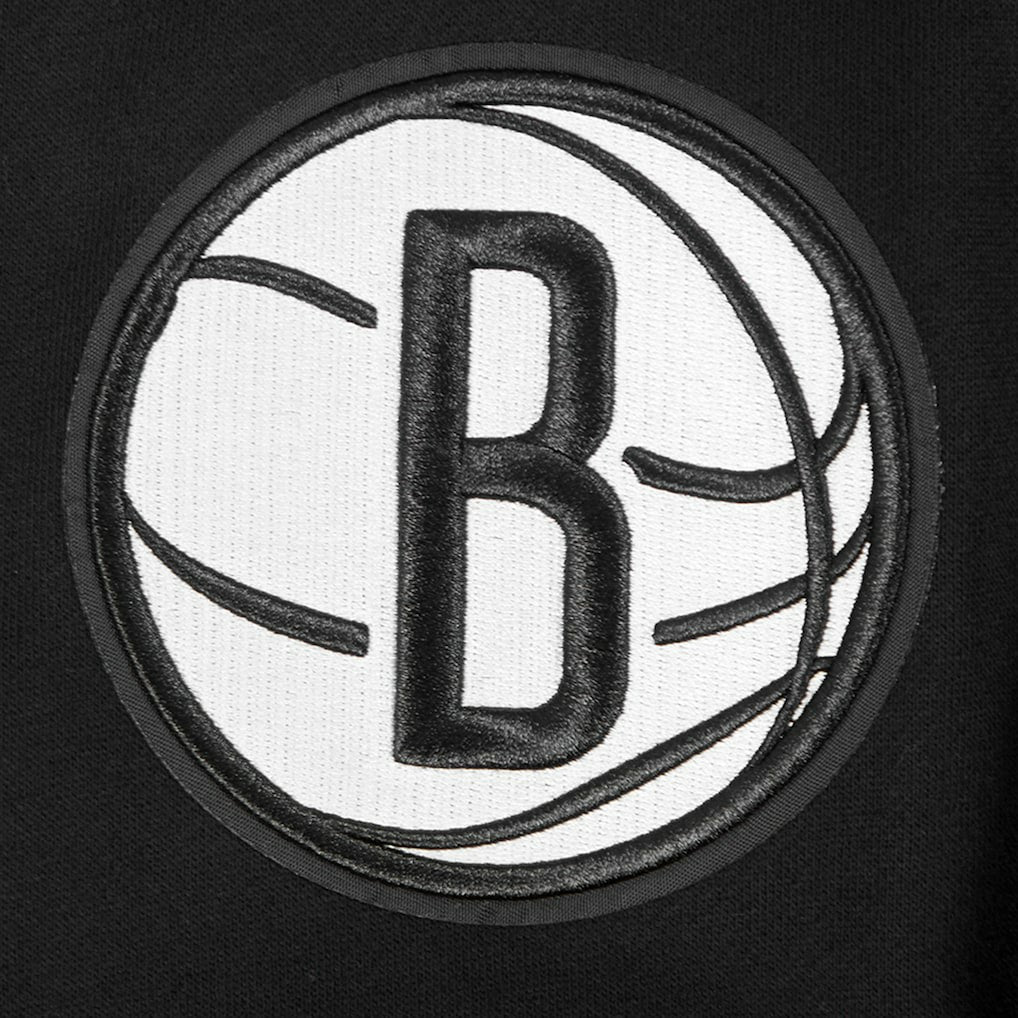Black Brooklyn Nets Pro Standard Paint the City Drop Shoulder Sweatshirt | NBA