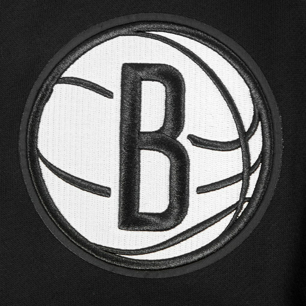 Black Brooklyn Nets Pro Standard Paint the City Drop Shoulder Sweatshirt | NBA