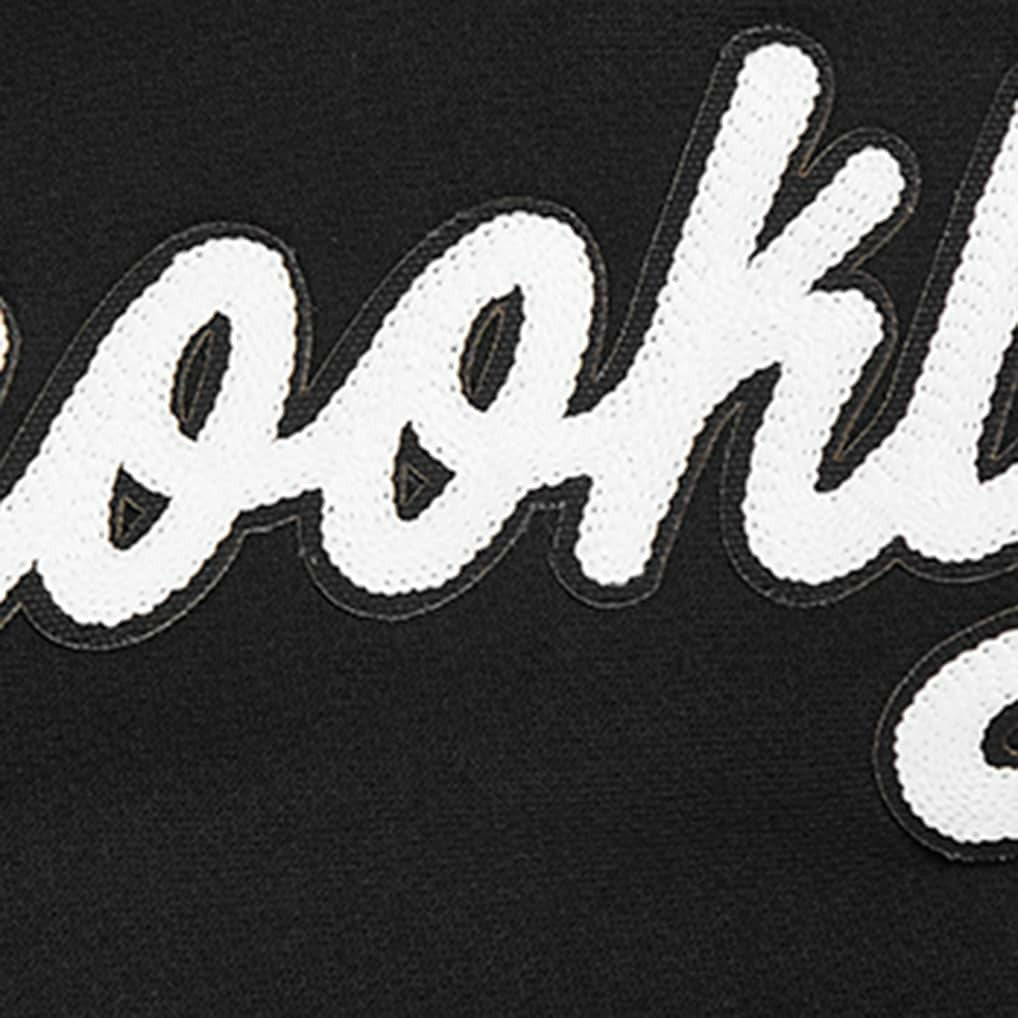 Black Brooklyn Nets Pro Standard Paint the City Drop Shoulder Sweatshirt | NBA