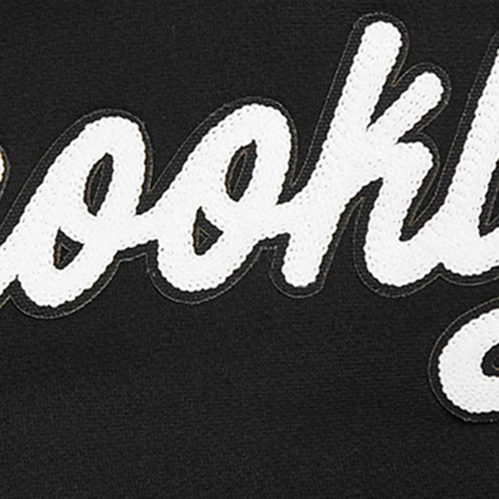 Black Brooklyn Nets Pro Standard Paint the City Drop Shoulder Sweatshirt | NBA