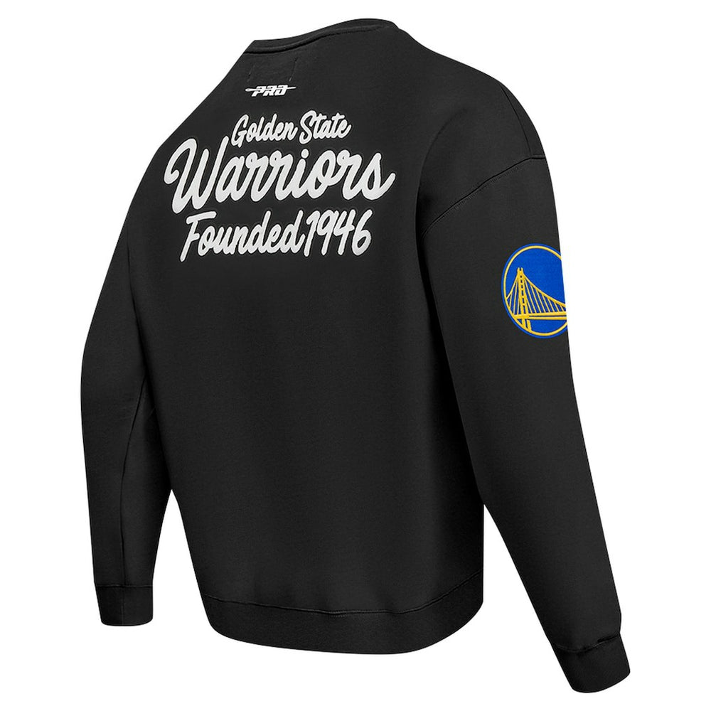 Black Golden State Warriors Pro Standard Paint the City Drop Shoulder Sweatshirt sale | NBA