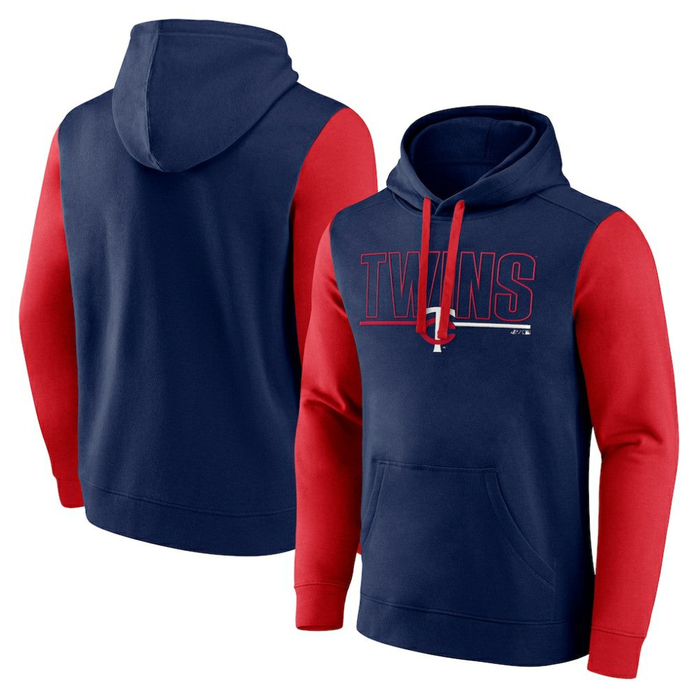 Minnesota Twins Fanatics Outline Fleece Pullover Hoodie - MLB Hoodies