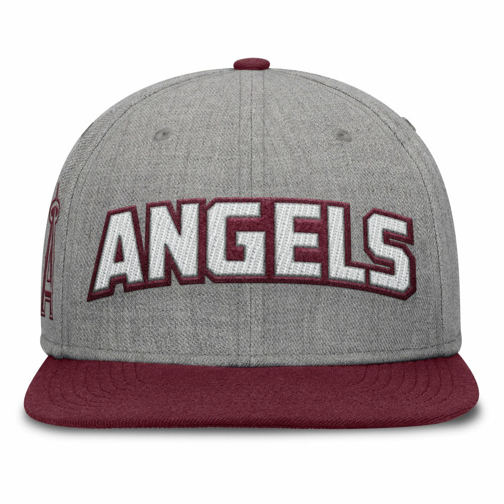 Los Angeles Angels Fanatics Elements Felt Chainstitch Snapback Hat - MLB Hats