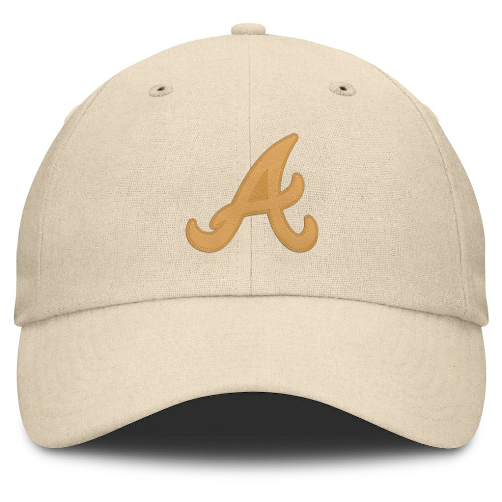 Atlanta Braves Fanatics Front Office Leather Patch Adjustable Hat - MLB Hats