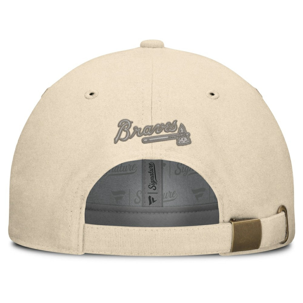 Atlanta Braves Fanatics Front Office Leather Patch Adjustable Hat - MLB Hats