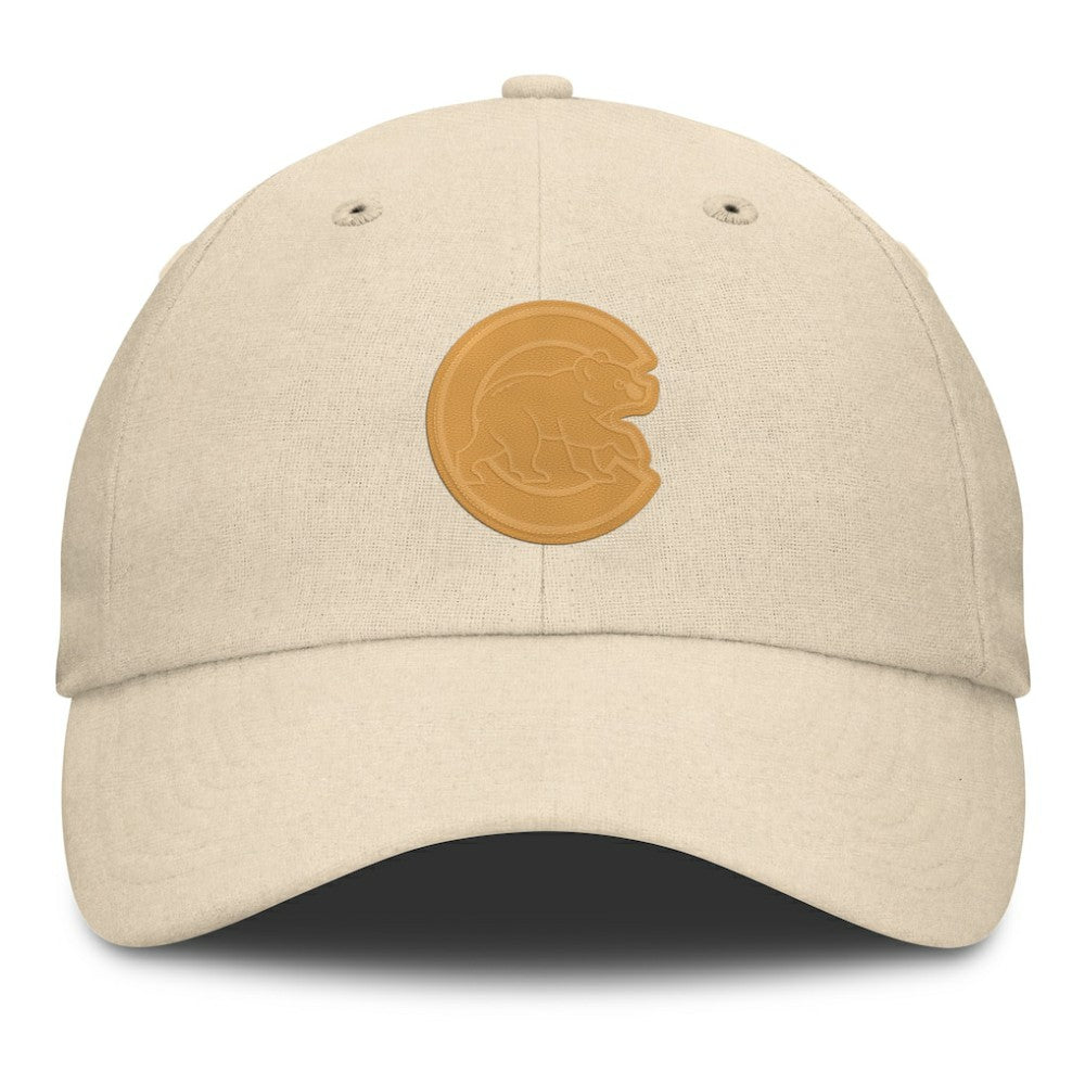 Chicago Cubs Fanatics Front Office Leather Patch Adjustable Hat - MLB Hats