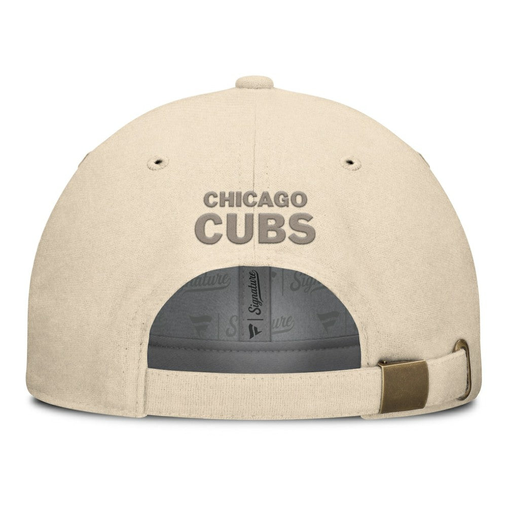 Chicago Cubs Fanatics Front Office Leather Patch Adjustable Hat - MLB Hats
