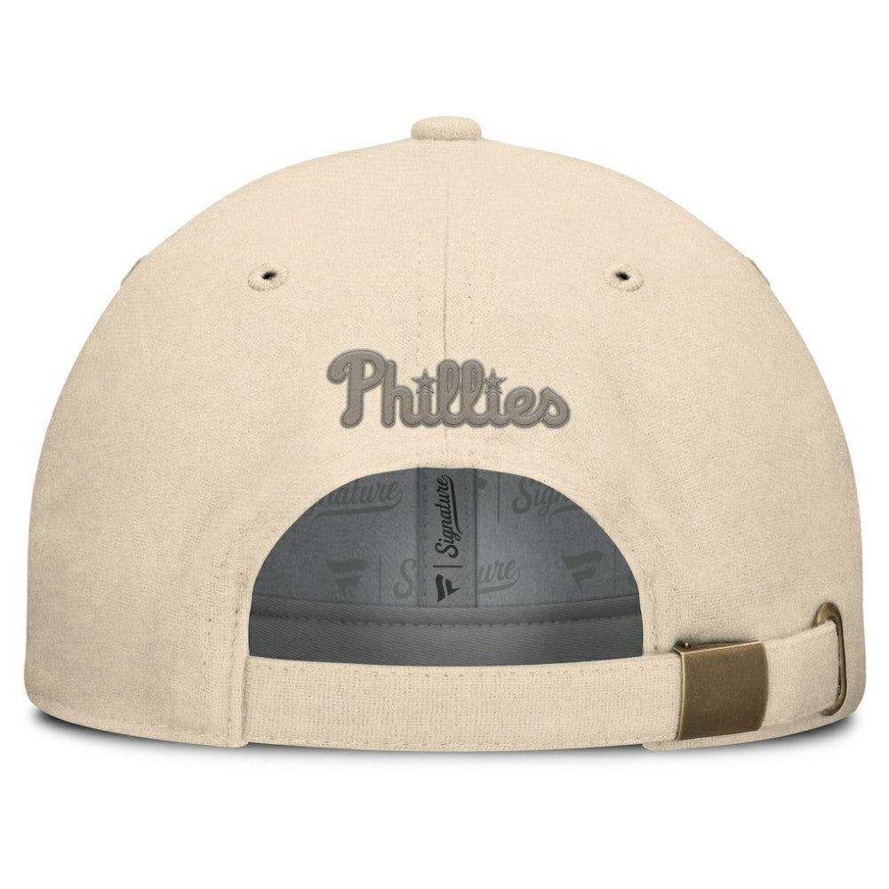Philadelphia Phillies Fanatics Front Office Leather Patch Adjustable Hat - MLB Hats