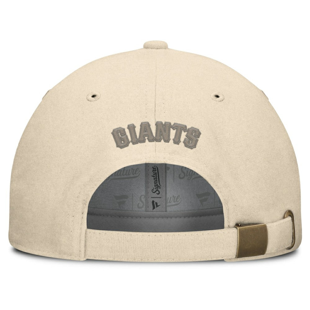 San Francisco Giants Fanatics Front Office Leather Patch Adjustable Hat - MLB Hats